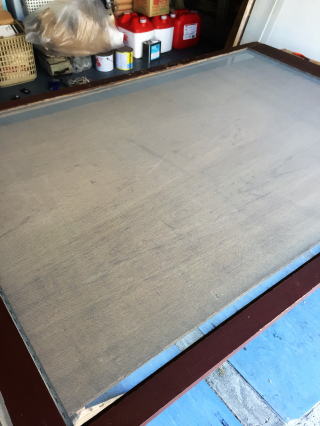 木製網戸を張り替えました