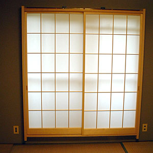 カーテンから障子へ完成